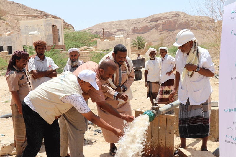 افتتاح مشروع مياه وادي عدم حضرموت 